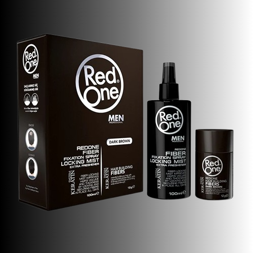 RedOne-Hair Fiber Topic Set-Dark Brown