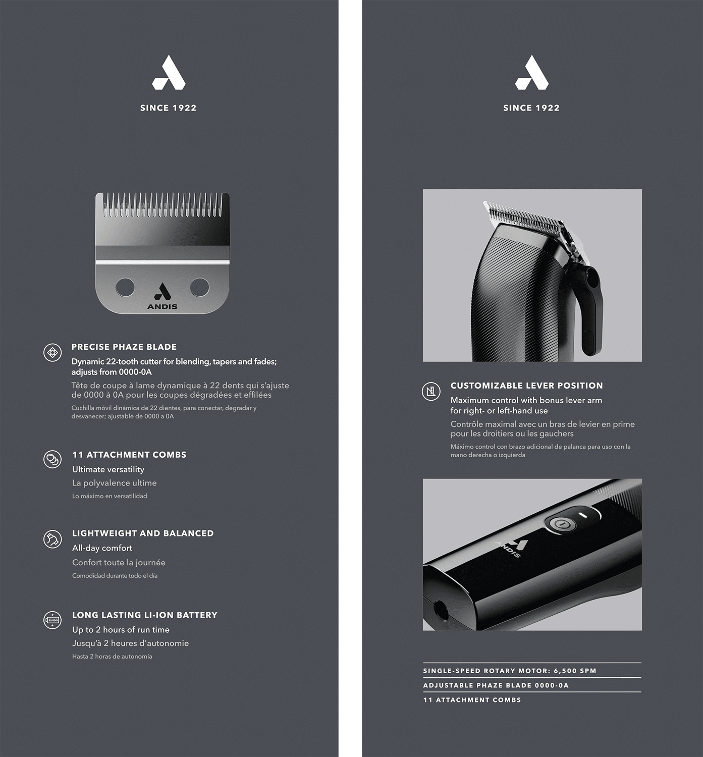 Andis Envy II Black