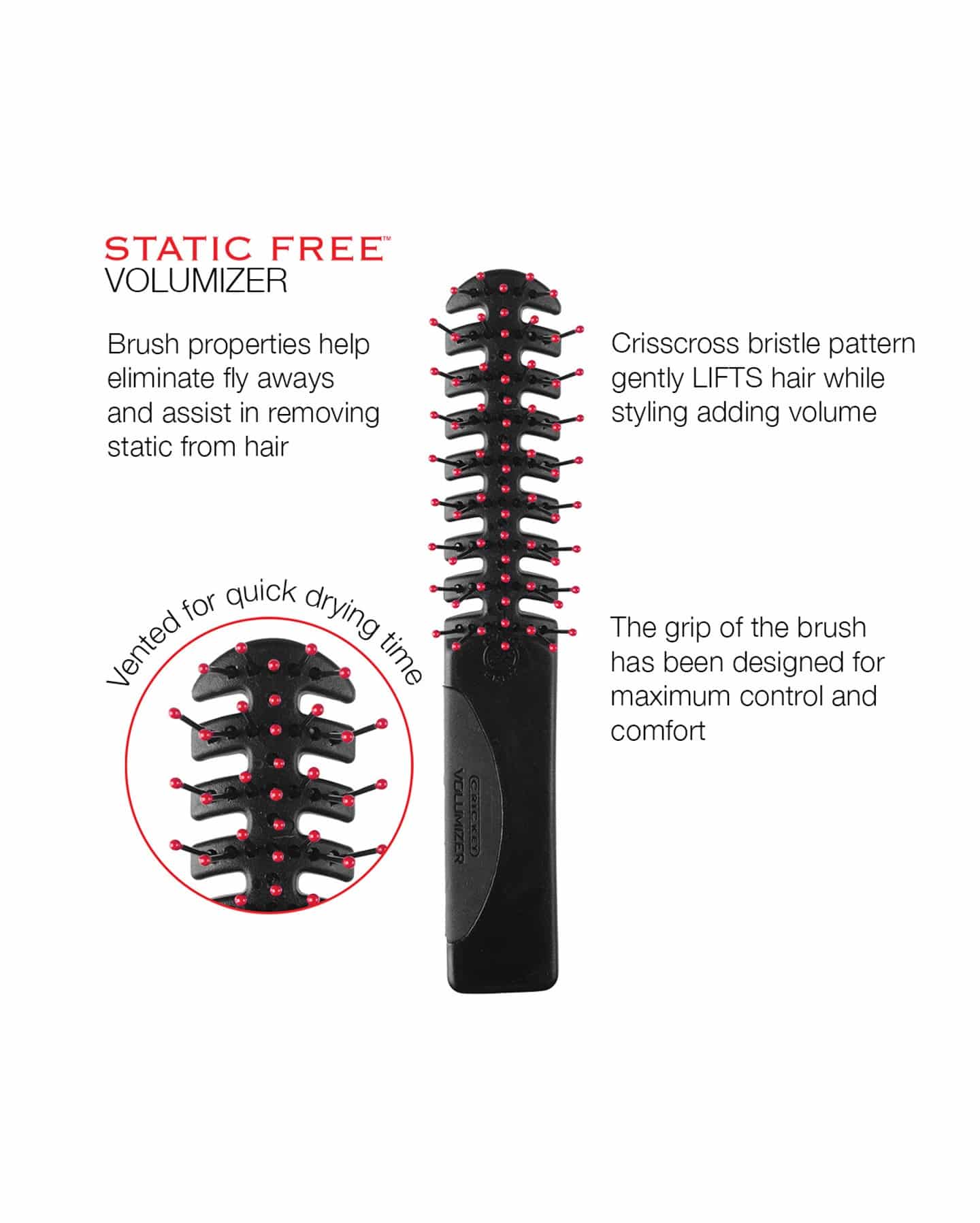 Cricket Static Free Volumizer Brush
