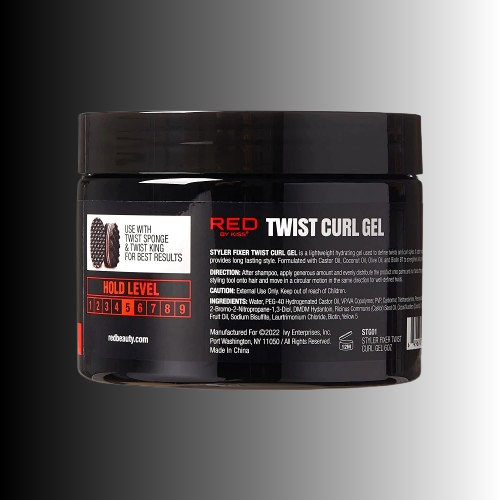 Red Twist Curl Gel 6OZ