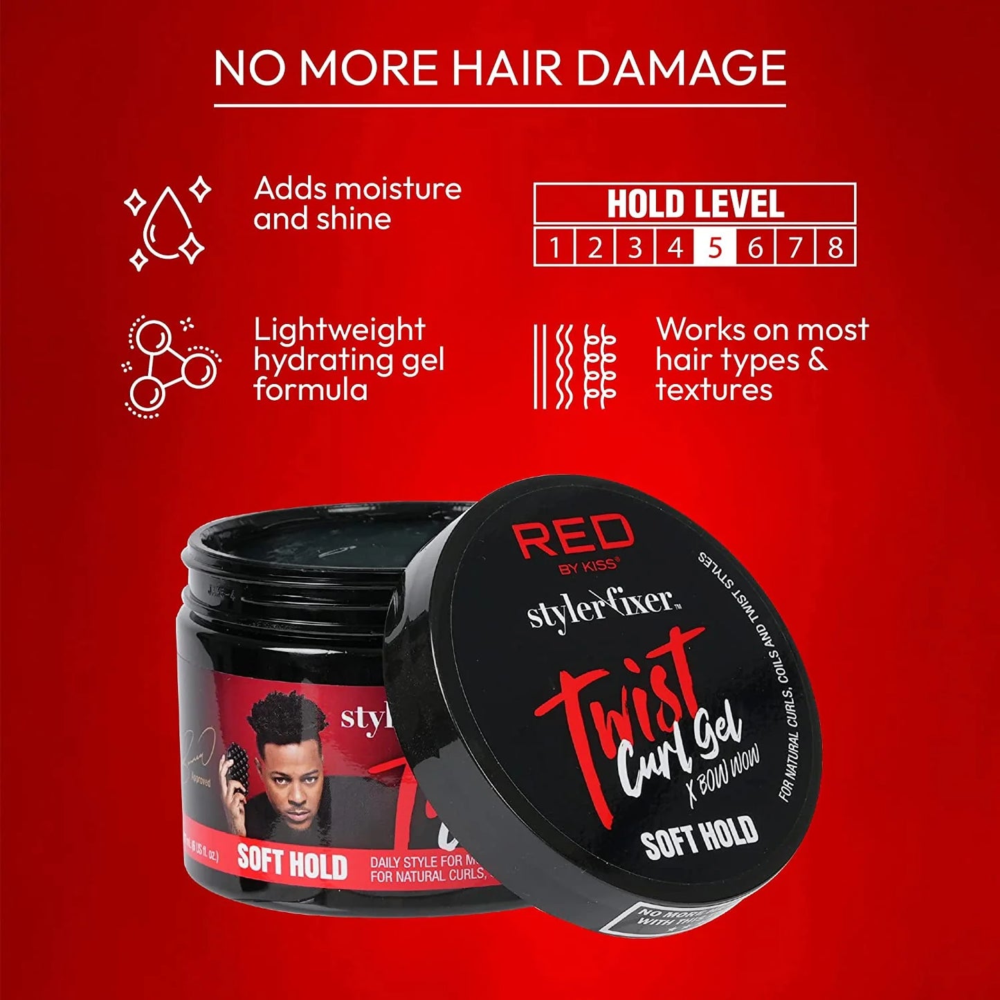 Red Twist Curl Gel 6OZ