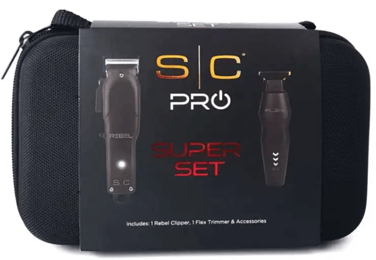 Stylecraft Super Set Rebel Cordless Hair Clipper & Flex Cordless Hair Trimmer Set
