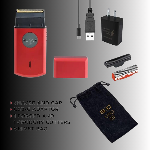 StyleCraft Uno 2.0 Single Foil USB-C Shaver Red