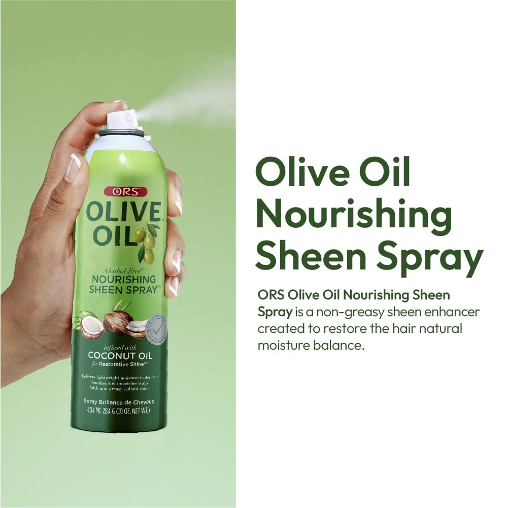 Organic Olive Oil Sheen Spray Coconut Oil 10oz.