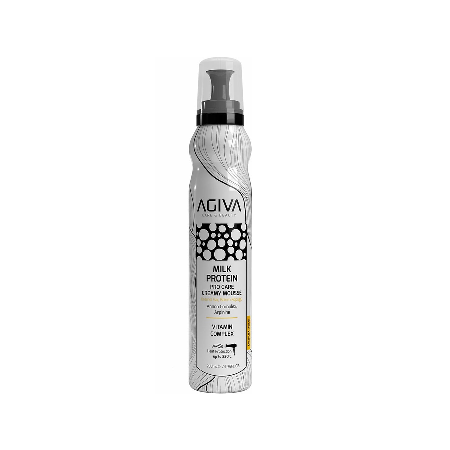 Agiva Milk Protein Amino Complex Pro Care Hair Mousse 200ml
