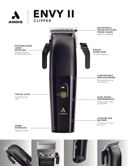 Andis Envy II Black