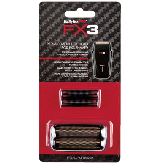 Babylisspro Double Foil Shaver FX3 Replacement Head-Black