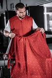 Barber Strong Shield Cape-Red
