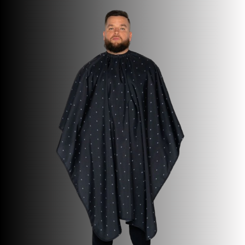 Barber Strong Shield Cape-Black