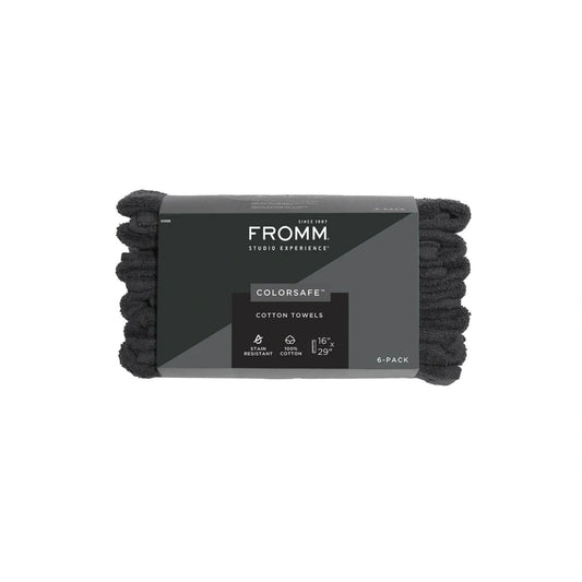 Fromm-Colorsafe Towel 100% Cotton- black(6pcs)