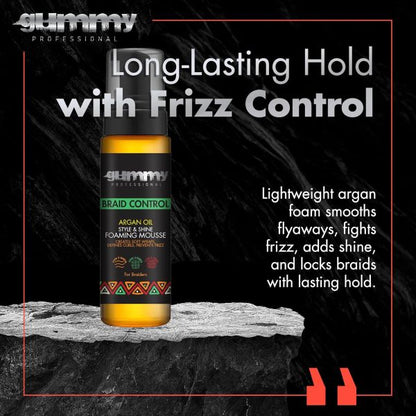 GUMMY-Braid Control Foaming Mousse/Argan Oil 200ml
