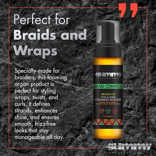 GUMMY-Braid Control Foaming Mousse/Argan Oil 200ml