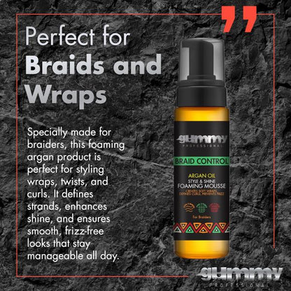 GUMMY-Braid Control Foaming Mousse/Argan Oil 200ml