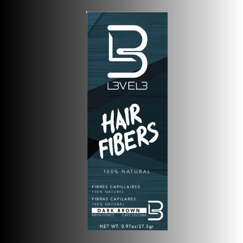 LEVEL3 Hair Fibers Dark Brown 0.97 oz.