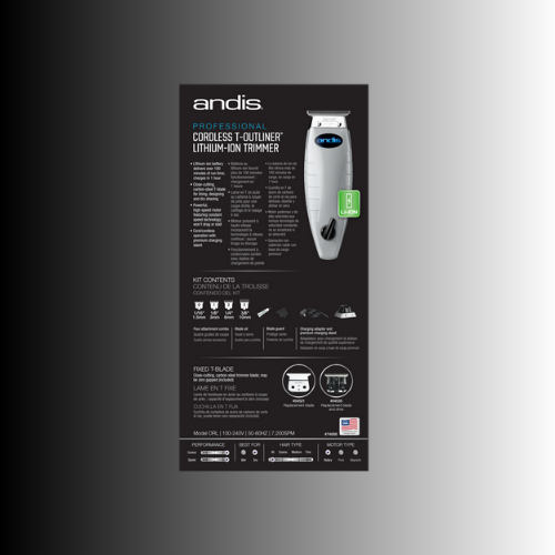 Andis Cordless T-Outliner Li Trimmer