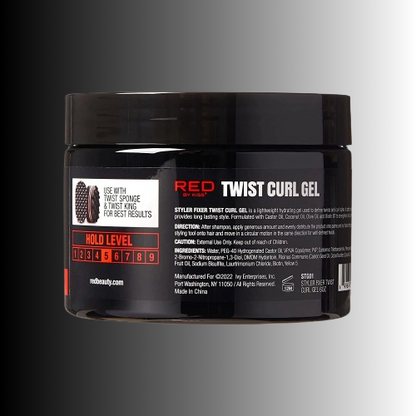 Red Twist Curl Gel 6OZ