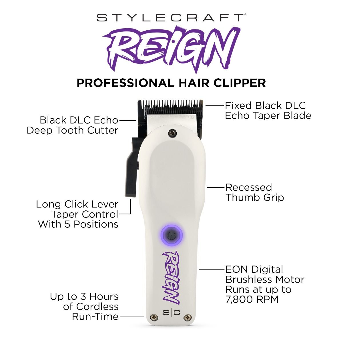 STYLECRAFT REIGN CLIPPER | SC620W