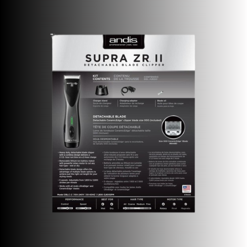 Andis Supra ZRII Cordless Detachable Blade Clipper