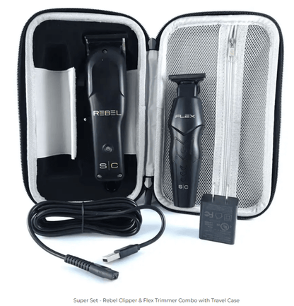 Stylecraft Super Set Rebel Cordless Hair Clipper & Flex Cordless Hair Trimmer Set