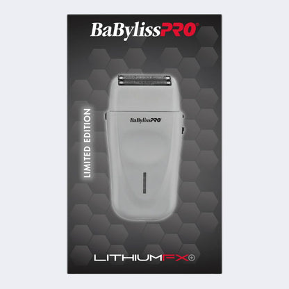BaBylissPRO LithiumFX+ Limited Edition Grey Cord/Cordless Lithium Ergonomic Double Foil Shaver | FXFS573GY