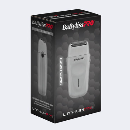 BaBylissPRO LithiumFX+ Limited Edition Grey Cord/Cordless Lithium Ergonomic Double Foil Shaver | FXFS573GY