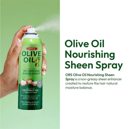 Organic Olive Oil  Sheen Spray Coconut Oil 10oz.