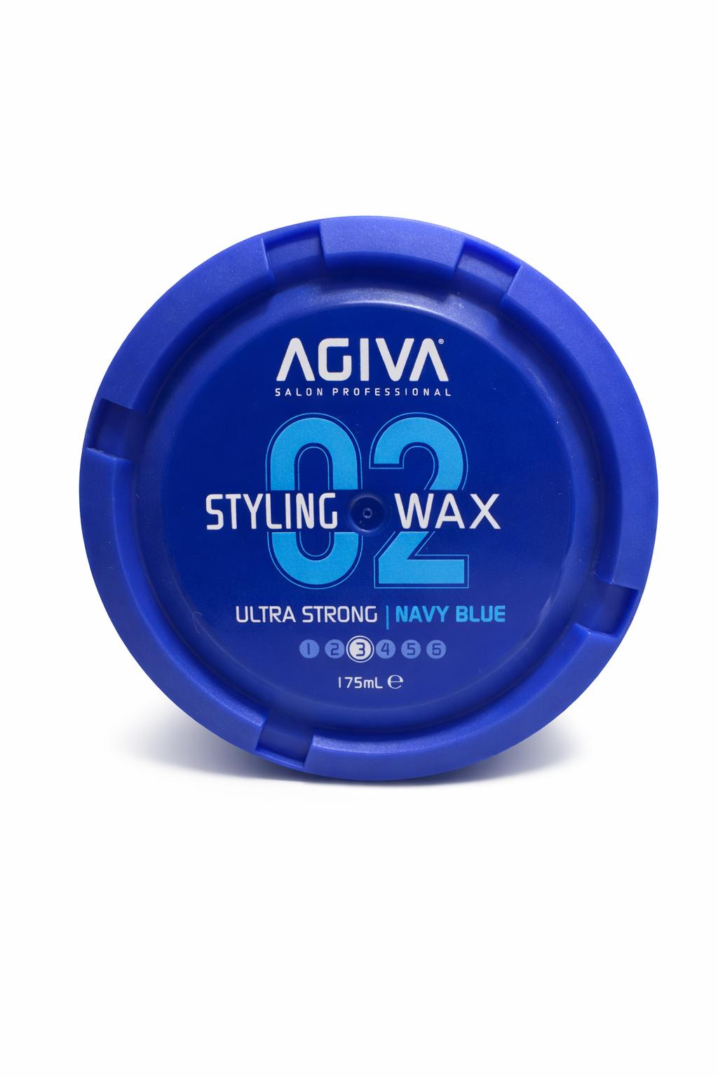 Agiva-Styling Aqua Hair Wax Ultra Strong 02 Navy Blue-175ml