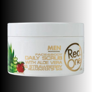 RedOne- Facial Scrub Face & Body Daily Scrub – Aloe Vera & Strawberry 450ml