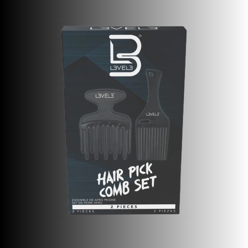 LEVEL3 HAIR PICK 2 PIECE COMB SET