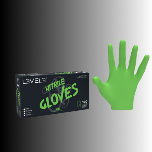 LV3 Nitrile Gloves Lime
