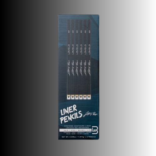 LEVEL3 Barber Pencil Black 6pk