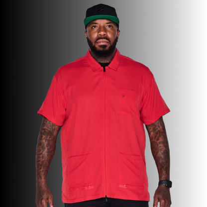 Barber Strong-Barber Jacket Red