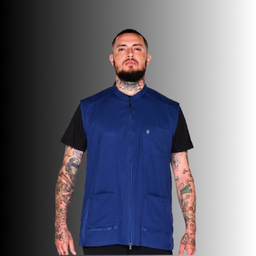 Barber Strong-Barber Vest Blue