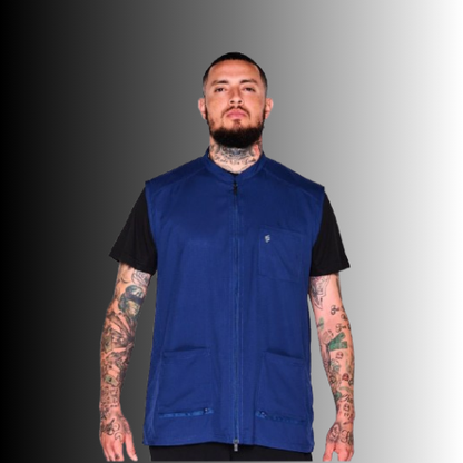 Barber Strong-Barber Vest Blue